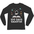 100 Days Smarter Astronaut Book 100th Day Girls Kids Women Unisex Long Sleeve T-Shirt
