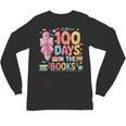 100th Day Of School Teacher Floral 100 Days In The Books Unisex Long Sleeve T-Shirt