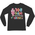 100th Day Of School Teacher Women Floral Books Unisex Long Sleeve T-Shirt