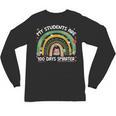 100th Day Of School Teachers Students Women Floral Books Unisex Long Sleeve T-Shirt