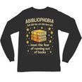 Abibliophobia Book Lover Reading Humor Graphic Unisex Long Sleeve T-Shirt Abibliophobia Book Lover Reading Humor Graphic Unisex Long Sleeve T-Shirt