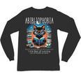 Abibliophobia Cat Reading Bookworm Reader Nerd For Men Women Girls Kids Unisex Long Sleeve T-Shirt