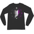 Ace Pride Book With Stars Moons And Magic Hand Unisex Long Sleeve T-Shirt