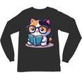 Adorable Book Lover Calico Cat With Reading Glasses Cute For Men Women Kids Unisex Long Sleeve T-Shirt Adorable Book Lover Calico Cat With Reading Glasses Cute For Men Women Kids Unisex Long Sleeve T-Shirt