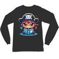 Adorable Book Lover Pirate With Reading Glasses Cute Unisex Long Sleeve T-Shirt Adorable Book Lover Pirate With Reading Glasses Cute Unisex Long Sleeve T-Shirt