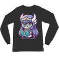 Adorable Book Lover Valkyrie With Reading Glasses Cute Unisex Long Sleeve T-Shirt