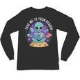 Alien Reader Reading Teacher Librarian Book Lover Unisex Long Sleeve T-Shirt