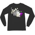 Asexual Book Lover LGBT Reading Pride Ace Flag Daisy Unisex Long Sleeve T-Shirt Asexual Book Lover LGBT Reading Pride Ace Flag Daisy Unisex Long Sleeve T-Shirt