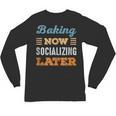 Baking Now Minimal Socializing Introvert Vintage Unisex Long Sleeve T-Shirt Baking Now Minimal Socializing Introvert Vintage Unisex Long Sleeve T-Shirt