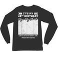 Birthday It's My 40th Birthday Guest Book Birthday Party Unisex Long Sleeve T-Shirt Birthday It's My 40th Birthday Guest Book Birthday Party Unisex Long Sleeve T-Shirt