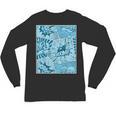 Blue Comic Book Blue Graphic Unisex Long Sleeve T-Shirt
