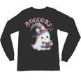 Boo Ghost Books Coquette Bow Halloween Women School Teacher Unisex Long Sleeve T-Shirt Boo Ghost Books Coquette Bow Halloween Women School Teacher Unisex Long Sleeve T-Shirt