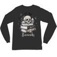 Boo Skeleton Skull Books Halloween Women School Teacher Kid Unisex Long Sleeve T-Shirt Boo Skeleton Skull Books Halloween Women School Teacher Kid Unisex Long Sleeve T-Shirt