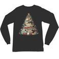 Book Christmas Tree Books Lovers Xmas Teacher Men Women Kids Unisex Long Sleeve T-Shirt