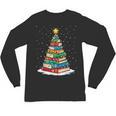 Book Christmas Tree Xmas Lights Book Lover Teacher Librarian Unisex Long Sleeve T-Shirt Book Christmas Tree Xmas Lights Book Lover Teacher Librarian Unisex Long Sleeve T-Shirt