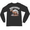 Book Dinosaur T-Rex Bookworm Dino Book Reading Unisex Long Sleeve T-Shirt