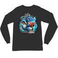 Book Dragon Reading Lover Unisex Long Sleeve T-Shirt