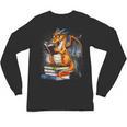Book Dragon Reading Book Lover Unisex Long Sleeve T-Shirt