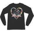 Book Lover Heart Shaped Reading Art Bookworm Unisex Long Sleeve T-Shirt