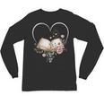 Book Lover Heart Shaped Reading Art Librarian Unisex Long Sleeve T-Shirt Book Lover Heart Shaped Reading Art Librarian Unisex Long Sleeve T-Shirt