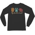 Book Lover Reader Coffee Dog Book My Needs Are Simple For Men Women Unisex Long Sleeve T-Shirt