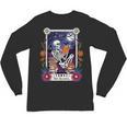 Book Lover Tarot Card The Reader Mystic Skeleton Unisex Long Sleeve T-Shirt