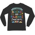 Book Lovers Reading Bedtime Cozy Pajama For Librarians Unisex Long Sleeve T-Shirt