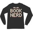 Book Nerd Retro Pixel Reading Librarian Aesthetic Unisex Long Sleeve T-Shirt
