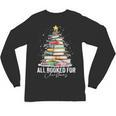 All Booked For Christmas Coquette Books Teacher Xmas Tree Unisex Long Sleeve T-Shirt All Booked For Christmas Coquette Books Teacher Xmas Tree Unisex Long Sleeve T-Shirt