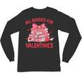 All Booked For Valentine Bow Books Lover Teacher Girl Women Unisex Long Sleeve T-Shirt