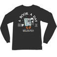 Bookish Mental Health Book A Day Retro Read More Book Unisex Long Sleeve T-Shirt
