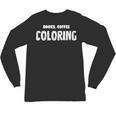 Books Coffee Coloring Unisex Long Sleeve T-Shirt