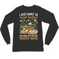 Books And Crested Gecko Owner Crestie Lover Unisex Long Sleeve T-Shirt