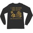 I Like Books And Dogs And Maybe 3 People Vintage Sayin Unisex Long Sleeve T-Shirt