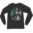 Books Dragon Reading Book Lover Unisex Long Sleeve T-Shirt Books Dragon Reading Book Lover Unisex Long Sleeve T-Shirt