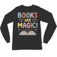 Books Are Magic Whimsical Retro Bookworm Unisex Long Sleeve T-Shirt Books Are Magic Whimsical Retro Bookworm Unisex Long Sleeve T-Shirt