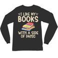 I Like My Books With a Side Of Panic Thriller Unisex Long Sleeve T-Shirt
