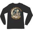 I Like My Books Spicy & My Coffee Icy Skeleton Read Book Unisex Long Sleeve T-Shirt