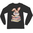 Bunny Rabbit Reading Books Rabbit Books Bunny Reader Unisex Long Sleeve T-Shirt Bunny Rabbit Reading Books Rabbit Books Bunny Reader Unisex Long Sleeve T-Shirt