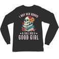 I Buy Her Books Call Her A Good Girl Book Lover Skull Unisex Long Sleeve T-Shirt