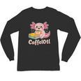 Caffelotl Cute Axolotl Pun Coffee Book Lover Kawaii Humor Unisex Long Sleeve T-Shirt Caffelotl Cute Axolotl Pun Coffee Book Lover Kawaii Humor Unisex Long Sleeve T-Shirt