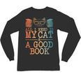 Cat & Book Art For Men Women Cat Librarian Novel Book Lover Unisex Long Sleeve T-Shirt Cat & Book Art For Men Women Cat Librarian Novel Book Lover Unisex Long Sleeve T-Shirt