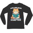 Cat Reading Books Bookworm Read One More Chapter Unisex Long Sleeve T-Shirt