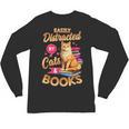 Cat Shirts For Women Book Lover Shirt Cats And Books Unisex Long Sleeve T-Shirt Cat Shirts For Women Book Lover Shirt Cats And Books Unisex Long Sleeve T-Shirt