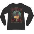 Cats And Books Lover Reading Literary Feline Humor Unisex Long Sleeve T-Shirt