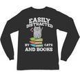 Cats And Books Read Reading Librarian Book Across America Unisex Long Sleeve T-Shirt