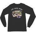 Cats Coffee Books Unisex Long Sleeve T-Shirt