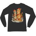 Cats Reading Books Christmas Tree Unisex Long Sleeve T-Shirt