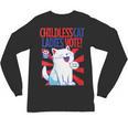 Childless Cat Ladies Vote Kamala Harris Cute Comic Book Cat Unisex Long Sleeve T-Shirt