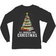 Christmas Book Tree All Booked For Xmas Unisex Long Sleeve T-Shirt Christmas Book Tree All Booked For Xmas Unisex Long Sleeve T-Shirt